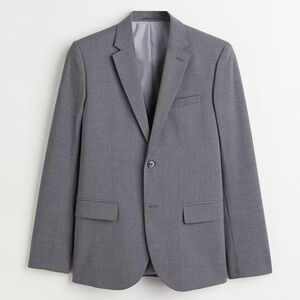 H&M Men's Suit - Jacket 36R - Gray  Skinny
